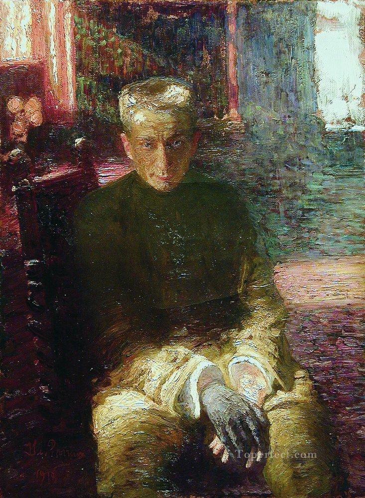 アレクサンダー・ケレンスキーの肖像画 1918年 イリヤ・レーピン油絵